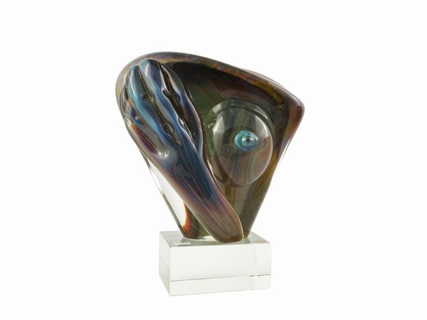 Scultura raffigurante busto femminile con mano  - Asta Arredi e Dipinti dal Castello di Gamberaia a Firenze - Associazione Nazionale - Case d'Asta italiane