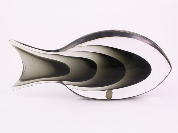 Pesce in vetro sommerso, Antonio da Ros per Cenedese  - Asta Arredi e Dipinti dal Castello di Gamberaia a Firenze - Associazione Nazionale - Case d'Asta italiane