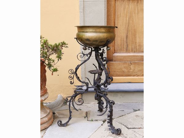 Bacile in rame  - Asta Arredi e Dipinti dal Castello di Gamberaia a Firenze - Associazione Nazionale - Case d'Asta italiane