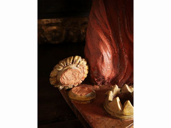 Gruppo da presepe in terracotta policroma  - Asta Arredi e Dipinti dal Castello di Gamberaia a Firenze - Associazione Nazionale - Case d'Asta italiane