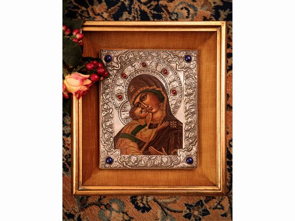 Madonna con Bambino  - Asta Arredi e Dipinti dal Castello di Gamberaia a Firenze - Associazione Nazionale - Case d'Asta italiane