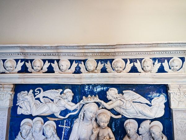 Da Andrea e Giovanni della Robbia : Madonna con Bambino tra santi e angeli  - Asta Arredi e Dipinti dal Castello di Gamberaia a Firenze - Associazione Nazionale - Case d'Asta italiane