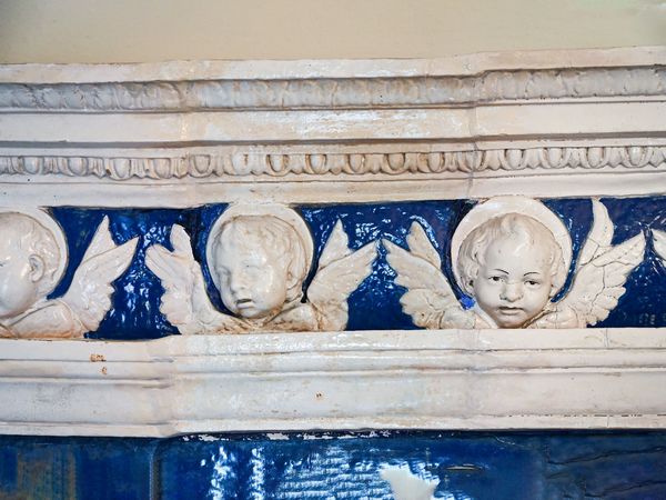 Da Andrea e Giovanni della Robbia : Madonna con Bambino tra santi e angeli  - Asta Arredi e Dipinti dal Castello di Gamberaia a Firenze - Associazione Nazionale - Case d'Asta italiane