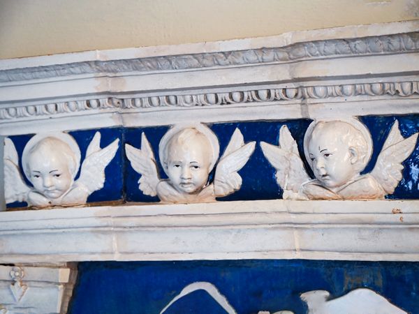 Da Andrea e Giovanni della Robbia : Madonna con Bambino tra santi e angeli  - Asta Arredi e Dipinti dal Castello di Gamberaia a Firenze - Associazione Nazionale - Case d'Asta italiane