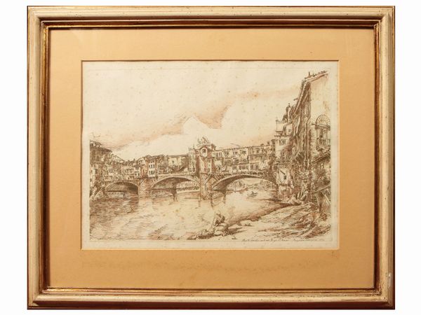 Lotto di stampe e bozzetti  - Asta Arredi e Dipinti dal Castello di Gamberaia a Firenze - Associazione Nazionale - Case d'Asta italiane