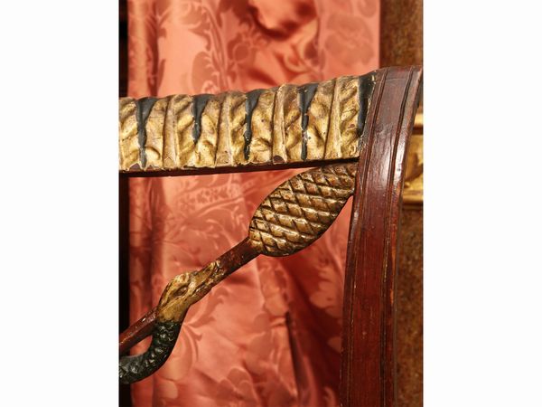 Finimento in noce  - Asta Arredi e Dipinti dal Castello di Gamberaia a Firenze - Associazione Nazionale - Case d'Asta italiane