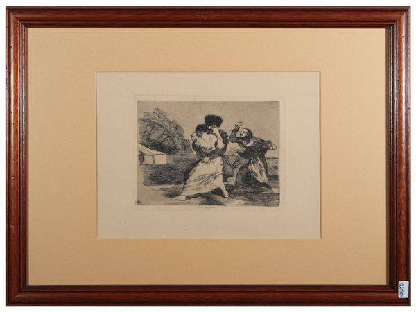 Francisco Goya : No Quieren  - Asta Arredi e Dipinti dal Castello di Gamberaia a Firenze - Associazione Nazionale - Case d'Asta italiane