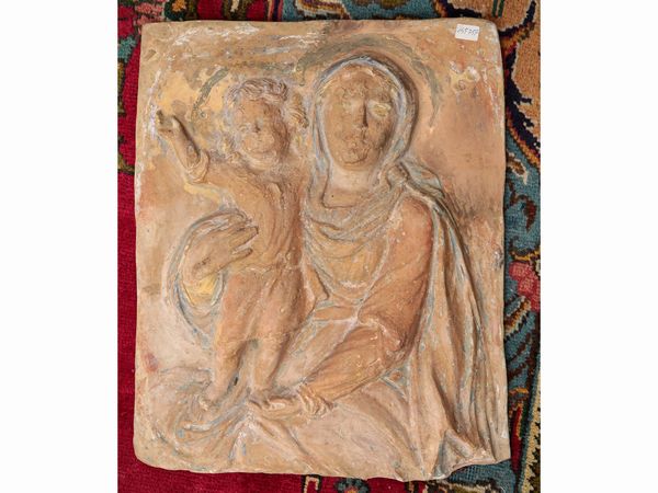 Madonna con Bambino  - Asta Arredi e Dipinti dal Castello di Gamberaia a Firenze - Associazione Nazionale - Case d'Asta italiane