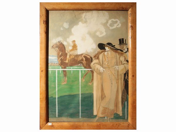 All'ippodromo  - Asta Arredi e Dipinti dal Castello di Gamberaia a Firenze - Associazione Nazionale - Case d'Asta italiane