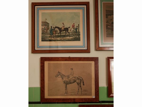 Raccolta a soggetto equestre  - Asta Arredi e Dipinti dal Castello di Gamberaia a Firenze - Associazione Nazionale - Case d'Asta italiane