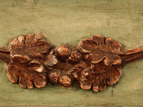 Console in legno laccato verde acqua e lumeggiato in oro  - Asta Arredi e Dipinti dal Castello di Gamberaia a Firenze - Associazione Nazionale - Case d'Asta italiane