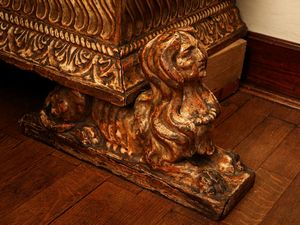 Libreria in legno e pastiglia dorata  - Asta Arredi e Dipinti dal Castello di Gamberaia a Firenze - Associazione Nazionale - Case d'Asta italiane