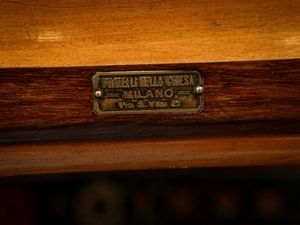 Tavolo da biliardo, Milano, Fratelli della Chiesa  - Asta Arredi e Dipinti dal Castello di Gamberaia a Firenze - Associazione Nazionale - Case d'Asta italiane