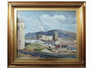 Desiderio Tanfani - Pescaia alla nave a Rovezzano 1939