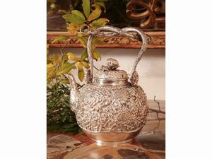 Servizio da t in argento  - Asta Arredi e Dipinti dal Castello di Gamberaia a Firenze - Associazione Nazionale - Case d'Asta italiane