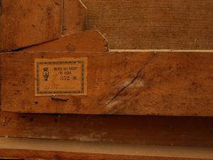 Scuola francese : Allegoria della Scultura  - Asta Arredi e Dipinti dal Castello di Gamberaia a Firenze - Associazione Nazionale - Case d'Asta italiane