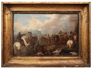 Scuola francese - Scena di battaglia