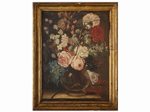 Scuola toscana - Vasi di fiori