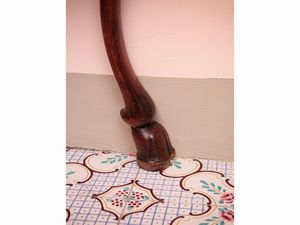 Console in mogano e piuma di mogano  - Asta Arredi e Dipinti dal Castello di Gamberaia a Firenze - Associazione Nazionale - Case d'Asta italiane