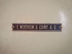 Piccola cassaforte, F. Wertheim & Comp.  - Asta Arredi e Dipinti dal Castello di Gamberaia a Firenze - Associazione Nazionale - Case d'Asta italiane