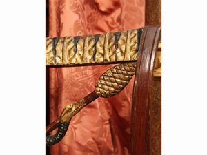 Finimento in noce  - Asta Arredi e Dipinti dal Castello di Gamberaia a Firenze - Associazione Nazionale - Case d'Asta italiane