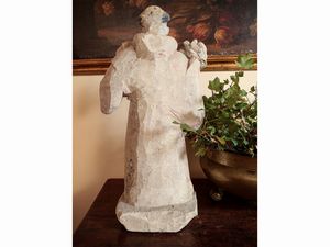 Sant'Antonio con Ges Bambino  - Asta Arredi e Dipinti dal Castello di Gamberaia a Firenze - Associazione Nazionale - Case d'Asta italiane