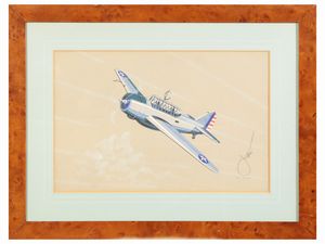 Harry Jaffee : Aeroplani  - Asta Arredi e Dipinti dal Castello di Gamberaia a Firenze - Associazione Nazionale - Case d'Asta italiane