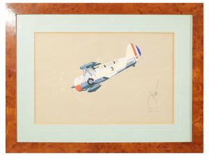 Harry Jaffee : Aeroplani  - Asta Arredi e Dipinti dal Castello di Gamberaia a Firenze - Associazione Nazionale - Case d'Asta italiane