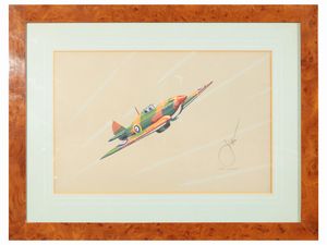 Harry Jaffee : Aeroplani  - Asta Arredi e Dipinti dal Castello di Gamberaia a Firenze - Associazione Nazionale - Case d'Asta italiane