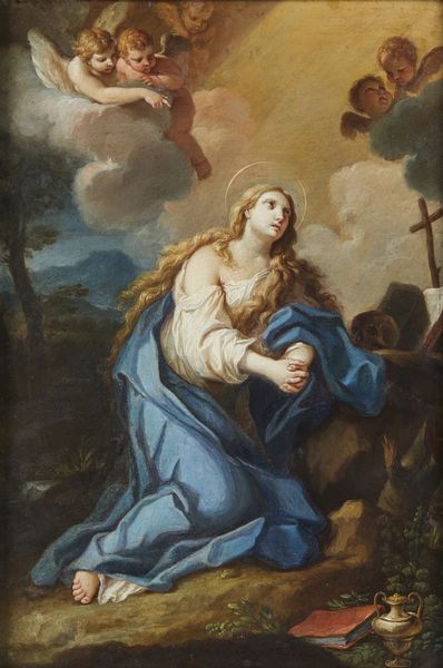 ARTISTA DEL XVII SECOLO : Maddalena penitente  - Asta Asta 387 | ARTE ANTICA E DEL XIX SECOLO - DAL RINASCIMENTO AL SIMBOLISMO: OPERE DA COLLEZIONI ITALIANE Tradizionale - Associazione Nazionale - Case d'Asta italiane