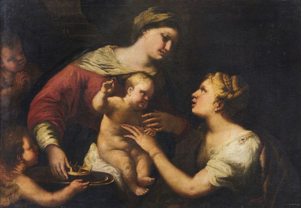 GIORDANO LUCA (1634 - 1705) : Matrimonio mistico di Santa Caterina  - Asta Asta 387 | ARTE ANTICA E DEL XIX SECOLO - DAL RINASCIMENTO AL SIMBOLISMO: OPERE DA COLLEZIONI ITALIANE Tradizionale - Associazione Nazionale - Case d'Asta italiane