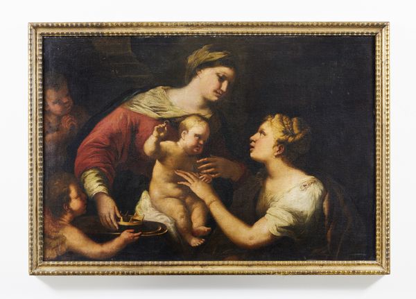 GIORDANO LUCA (1634 - 1705) : Matrimonio mistico di Santa Caterina  - Asta Asta 387 | ARTE ANTICA E DEL XIX SECOLO - DAL RINASCIMENTO AL SIMBOLISMO: OPERE DA COLLEZIONI ITALIANE Tradizionale - Associazione Nazionale - Case d'Asta italiane