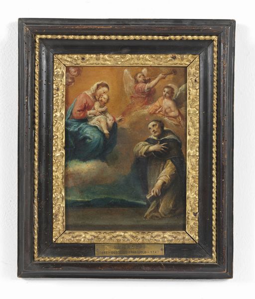 CRESPI GIUSEPPE MARIA (1665 - 1747) : Madonna con Bambino e San Francesco  - Asta Asta 387 | ARTE ANTICA E DEL XIX SECOLO - DAL RINASCIMENTO AL SIMBOLISMO: OPERE DA COLLEZIONI ITALIANE Tradizionale - Associazione Nazionale - Case d'Asta italiane