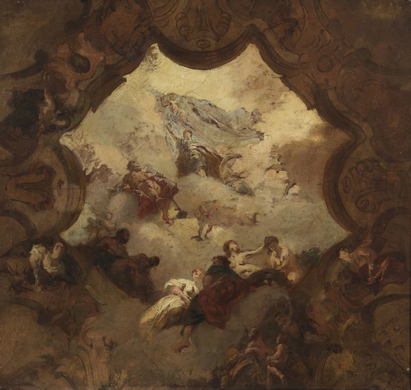 ARTISTA DEL XVIII SECOLO : Bozzetto decorativo per soffitto  - Asta Asta 387 | ARTE ANTICA E DEL XIX SECOLO - DAL RINASCIMENTO AL SIMBOLISMO: OPERE DA COLLEZIONI ITALIANE Tradizionale - Associazione Nazionale - Case d'Asta italiane