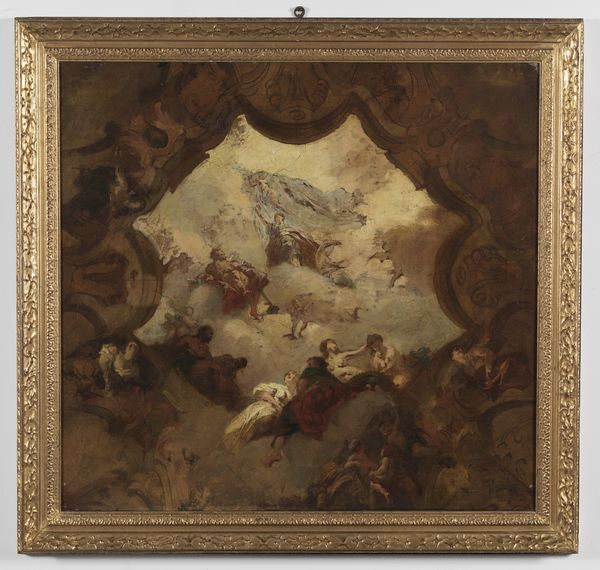 ARTISTA DEL XVIII SECOLO : Bozzetto decorativo per soffitto  - Asta Asta 387 | ARTE ANTICA E DEL XIX SECOLO - DAL RINASCIMENTO AL SIMBOLISMO: OPERE DA COLLEZIONI ITALIANE Tradizionale - Associazione Nazionale - Case d'Asta italiane