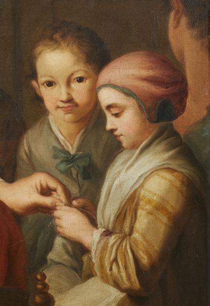 AMOROSI ANTONIO (1660 - 1738) : La scuola di cucito  - Asta Asta 387 | ARTE ANTICA E DEL XIX SECOLO - DAL RINASCIMENTO AL SIMBOLISMO: OPERE DA COLLEZIONI ITALIANE Tradizionale - Associazione Nazionale - Case d'Asta italiane