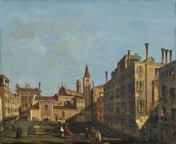 ARTISTA VENETO DEL XVIII SECOLO : Campo San Stin, Venezia  - Asta Asta 387 | ARTE ANTICA E DEL XIX SECOLO - DAL RINASCIMENTO AL SIMBOLISMO: OPERE DA COLLEZIONI ITALIANE Tradizionale - Associazione Nazionale - Case d'Asta italiane