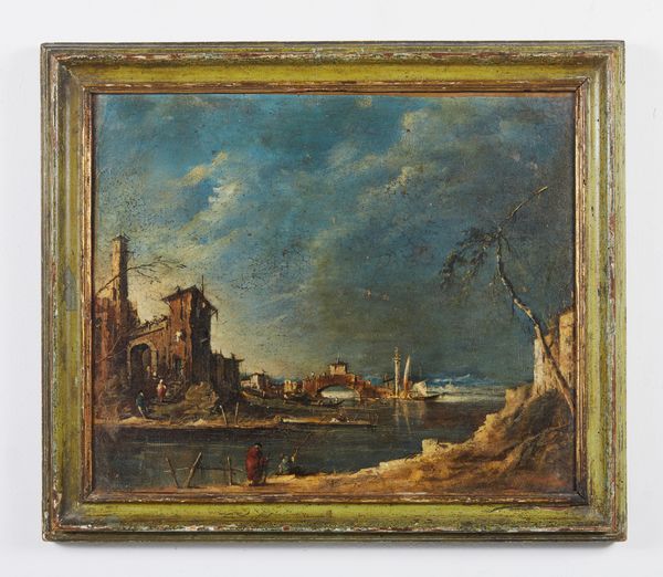 GUARDI FRANCESCO (1712 - 1793) : Nei modi di. Capriccio  - Asta Asta 387 | ARTE ANTICA E DEL XIX SECOLO - DAL RINASCIMENTO AL SIMBOLISMO: OPERE DA COLLEZIONI ITALIANE Tradizionale - Associazione Nazionale - Case d'Asta italiane