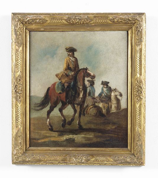 ZAIS  GIUSEPPE (1709 - 1784) : Coppia di dipinti raffiguranti cavalieri  - Asta Asta 387 | ARTE ANTICA E DEL XIX SECOLO - DAL RINASCIMENTO AL SIMBOLISMO: OPERE DA COLLEZIONI ITALIANE Tradizionale - Associazione Nazionale - Case d'Asta italiane