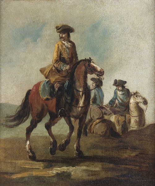 ZAIS  GIUSEPPE (1709 - 1784) : Coppia di dipinti raffiguranti cavalieri  - Asta Asta 387 | ARTE ANTICA E DEL XIX SECOLO - DAL RINASCIMENTO AL SIMBOLISMO: OPERE DA COLLEZIONI ITALIANE Tradizionale - Associazione Nazionale - Case d'Asta italiane