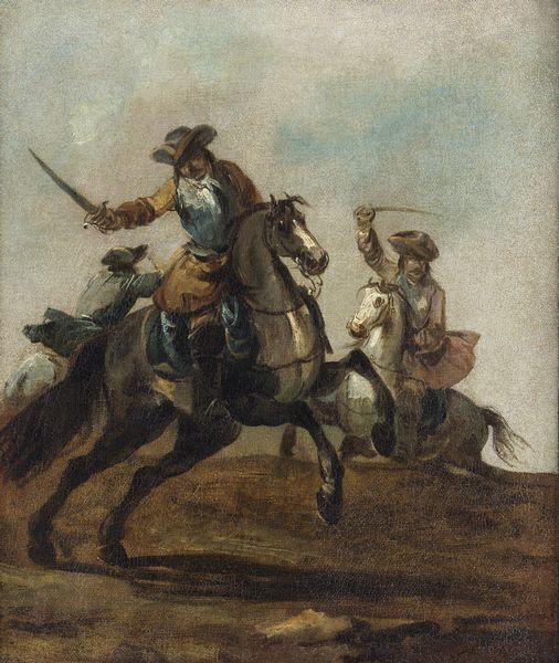 ZAIS  GIUSEPPE (1709 - 1784) : Coppia di dipinti raffiguranti cavalieri  - Asta Asta 387 | ARTE ANTICA E DEL XIX SECOLO - DAL RINASCIMENTO AL SIMBOLISMO: OPERE DA COLLEZIONI ITALIANE Tradizionale - Associazione Nazionale - Case d'Asta italiane