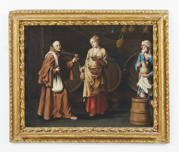 GAMBARINI GIUSEPPE (1680 - 1725) : Gruppo di quattro dipinti raffiguranti scene di interno con monaci  - Asta Asta 387 | ARTE ANTICA E DEL XIX SECOLO - DAL RINASCIMENTO AL SIMBOLISMO: OPERE DA COLLEZIONI ITALIANE Tradizionale - Associazione Nazionale - Case d'Asta italiane