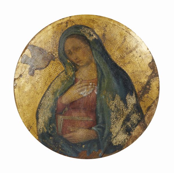 ARTISTA ITALIANO DEL XV SECOLO : Madonna Annunciata  - Asta Asta 387 | ARTE ANTICA E DEL XIX SECOLO - DAL RINASCIMENTO AL SIMBOLISMO: OPERE DA COLLEZIONI ITALIANE Tradizionale - Associazione Nazionale - Case d'Asta italiane