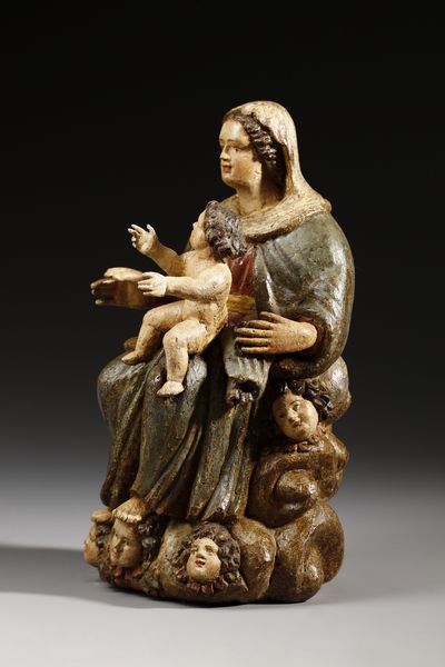 SCULTORE DELL'ITALIA SETTENTRIONALE DEL XVI SECOLO : Madonna con Bambino  - Asta Asta 387 | ARTE ANTICA E DEL XIX SECOLO - DAL RINASCIMENTO AL SIMBOLISMO: OPERE DA COLLEZIONI ITALIANE Tradizionale - Associazione Nazionale - Case d'Asta italiane