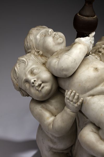 SCULTORE DEL XVII SECOLO : Gruppo scultoreo raffigurante tre putti adattato a fontana  - Asta Asta 387 | ARTE ANTICA E DEL XIX SECOLO - DAL RINASCIMENTO AL SIMBOLISMO: OPERE DA COLLEZIONI ITALIANE Tradizionale - Associazione Nazionale - Case d'Asta italiane
