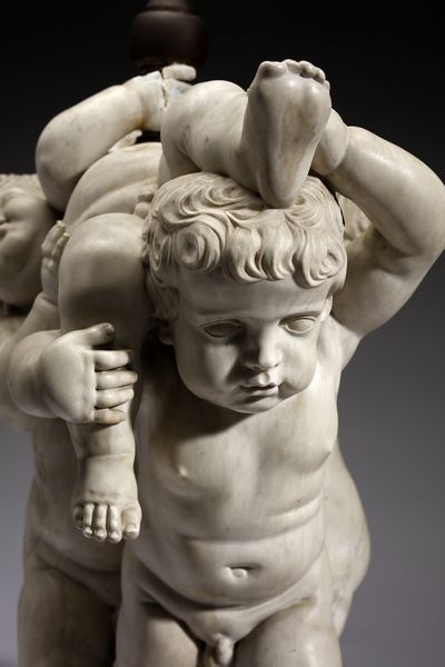 SCULTORE DEL XVII SECOLO : Gruppo scultoreo raffigurante tre putti adattato a fontana  - Asta Asta 387 | ARTE ANTICA E DEL XIX SECOLO - DAL RINASCIMENTO AL SIMBOLISMO: OPERE DA COLLEZIONI ITALIANE Tradizionale - Associazione Nazionale - Case d'Asta italiane