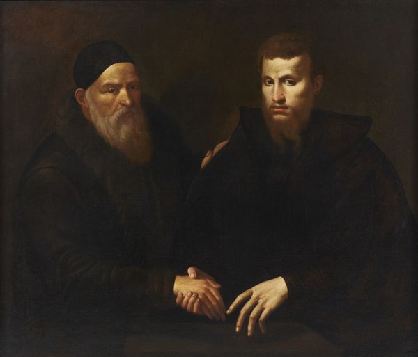VAN CALCAR (1499-1546/50) JAN STEPHAN : Doppio ritratto (forse Tiziano e suo figlio)  - Asta Asta 387 | ARTE ANTICA E DEL XIX SECOLO - DAL RINASCIMENTO AL SIMBOLISMO: OPERE DA COLLEZIONI ITALIANE Tradizionale - Associazione Nazionale - Case d'Asta italiane