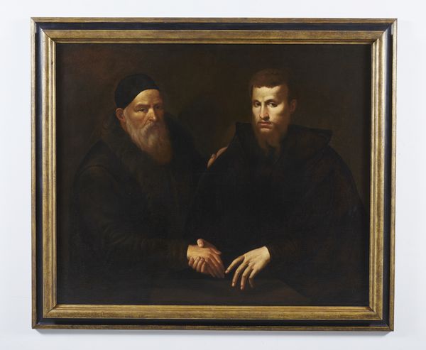 VAN CALCAR (1499-1546/50) JAN STEPHAN : Doppio ritratto (forse Tiziano e suo figlio)  - Asta Asta 387 | ARTE ANTICA E DEL XIX SECOLO - DAL RINASCIMENTO AL SIMBOLISMO: OPERE DA COLLEZIONI ITALIANE Tradizionale - Associazione Nazionale - Case d'Asta italiane
