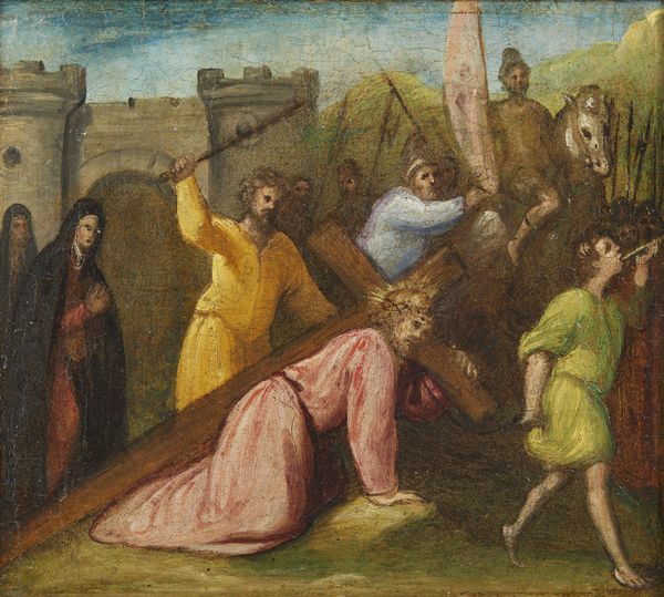 SINOLFO D'ANDREA TROMBETTO (XV-XVI SECOLO) : Caduta di Cristo dalla croce  - Asta Asta 387 | ARTE ANTICA E DEL XIX SECOLO - DAL RINASCIMENTO AL SIMBOLISMO: OPERE DA COLLEZIONI ITALIANE Tradizionale - Associazione Nazionale - Case d'Asta italiane