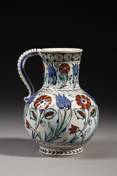 MANIFATTURA CANTAGALLI DEL XIX-XX SECOLO : Brocca in ceramica smaltata e invetriata in stile Iznik con decorazione a elementi floreali e geometrici  - Asta Asta 387 | ARTE ANTICA E DEL XIX SECOLO - DAL RINASCIMENTO AL SIMBOLISMO: OPERE DA COLLEZIONI ITALIANE Tradizionale - Associazione Nazionale - Case d'Asta italiane